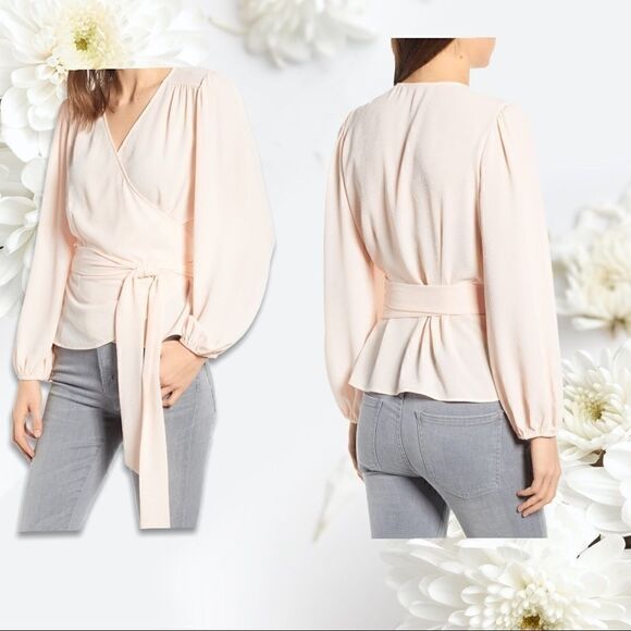 Small Chelsea28  Blush Wrap Top - Picture 2 of 6